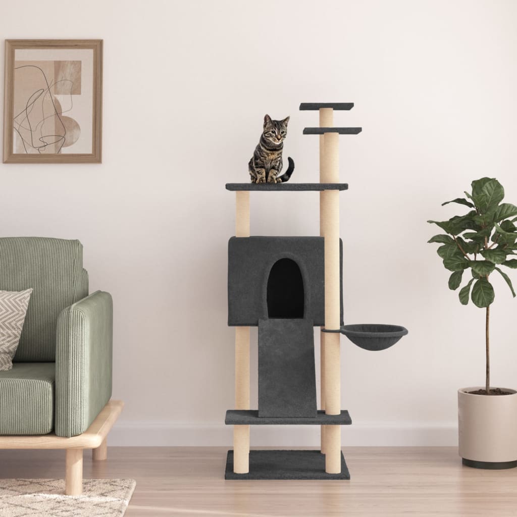 Albero Per Gatti Con Tiragraffi In Sisal 153 Cm