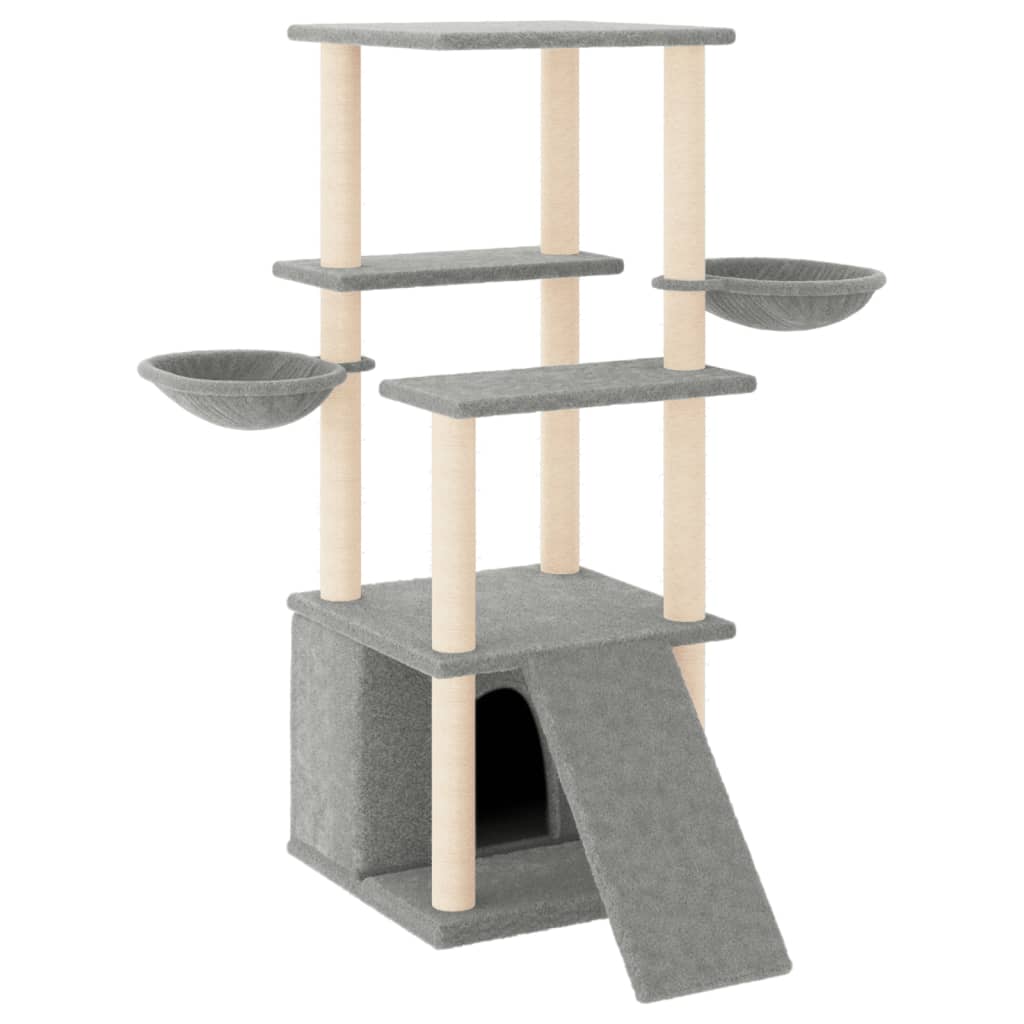 Albero Per Gatti Con Tiragraffi In Sisal 133 Cm