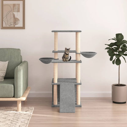 Albero Per Gatti Con Tiragraffi In Sisal 133 Cm