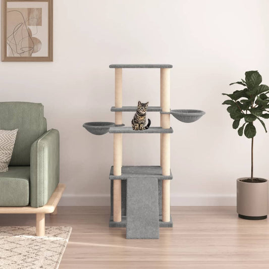 Albero Per Gatti Con Tiragraffi In Sisal 133 Cm