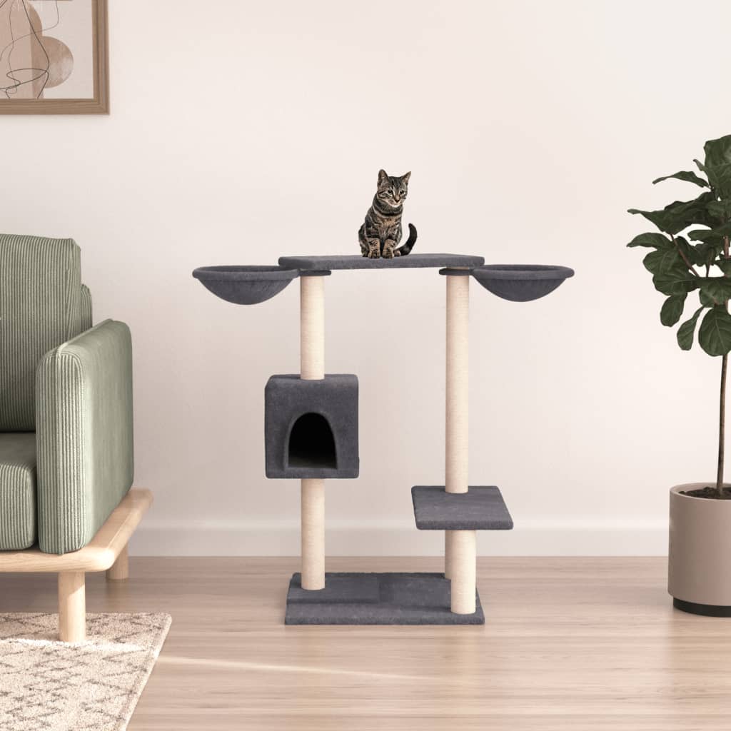 Albero Per Gatti Con Tiragraffi 82 Cm