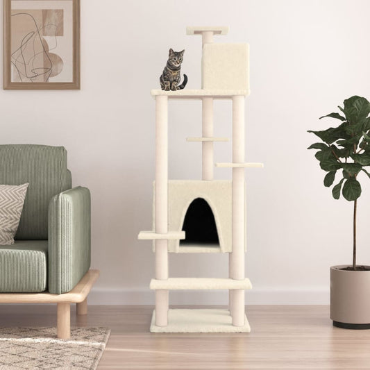 Albero Per Gatti Con Tiragraffi In Sisal 154 Cm