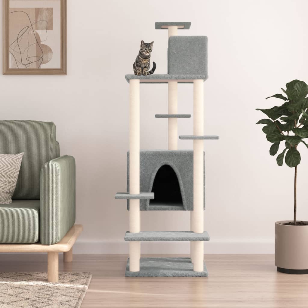 Albero Per Gatti Con Tiragraffi In Sisal 154 Cm