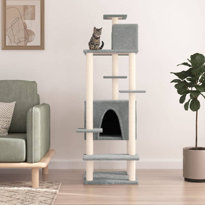 Albero Per Gatti Con Tiragraffi In Sisal 154 Cm