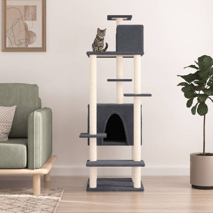 Albero Per Gatti Con Tiragraffi In Sisal 154 Cm