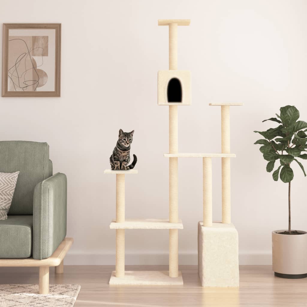 Albero Per Gatti Con Tiragraffi In Sisal 180 Cm