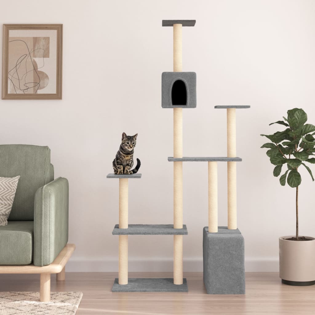 Albero Per Gatti Con Tiragraffi In Sisal 180 Cm