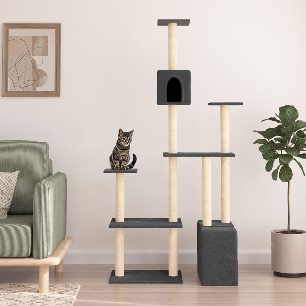 Albero Per Gatti Con Tiragraffi In Sisal 180 Cm