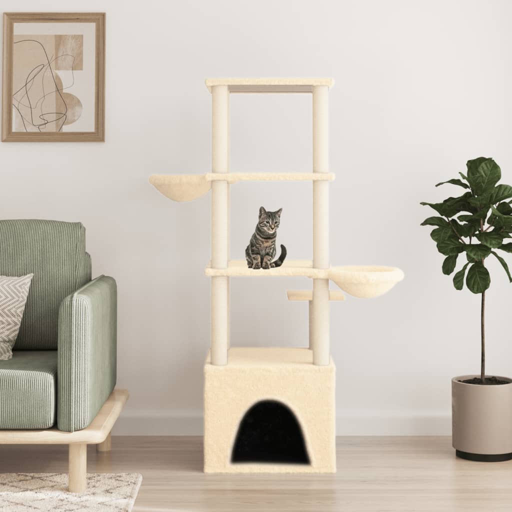 Albero Per Gatti Con Tiragraffi In Sisal 147 Cm
