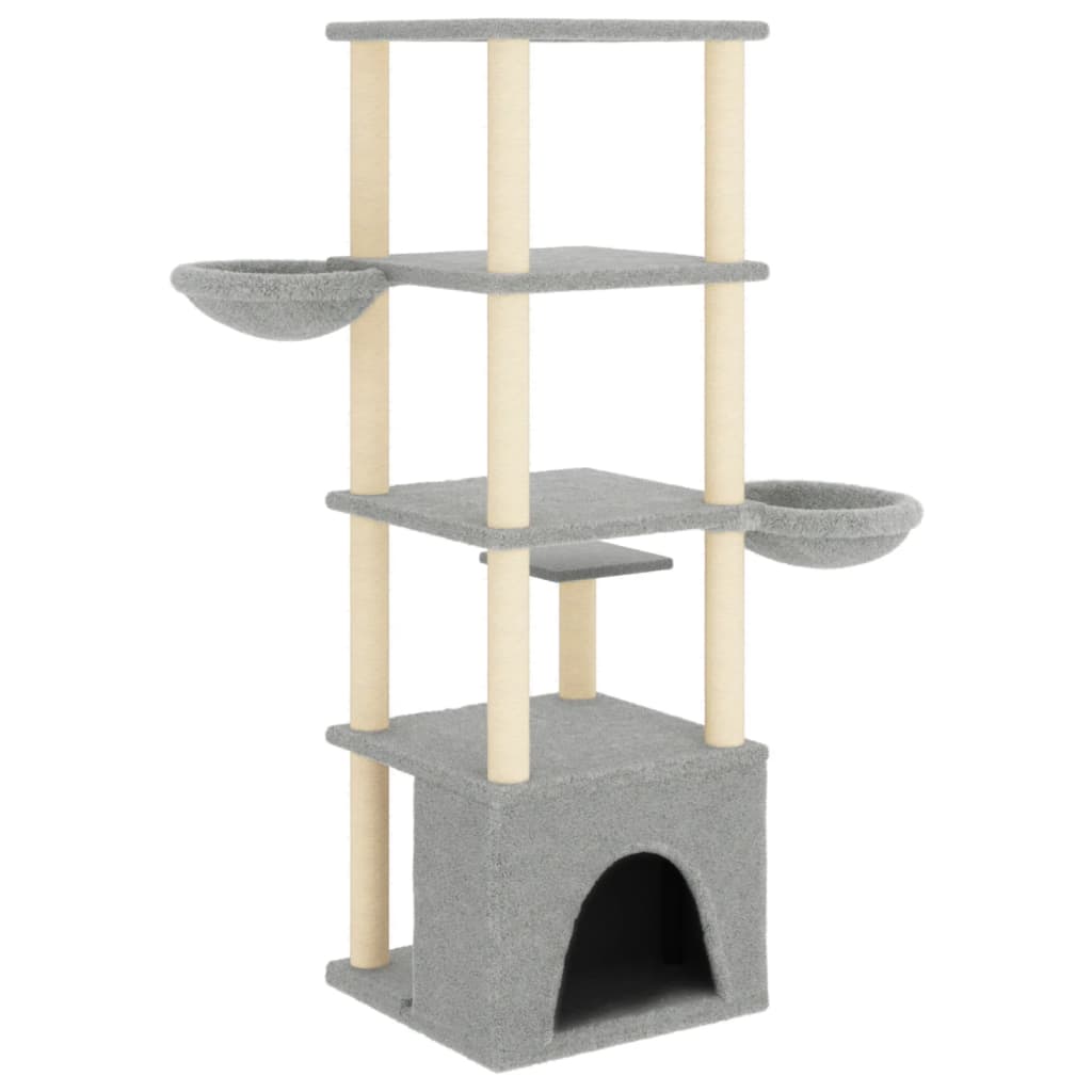 Albero Per Gatti Con Tiragraffi In Sisal 147 Cm