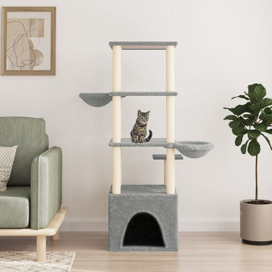 Albero Per Gatti Con Tiragraffi In Sisal 147 Cm
