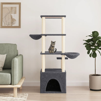 Albero Per Gatti Con Tiragraffi In Sisal 147 Cm
