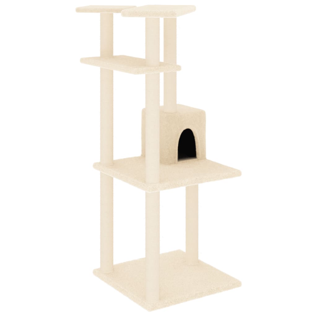 Albero Per Gatti Con Tiragraffi In Sisal 123 Cm