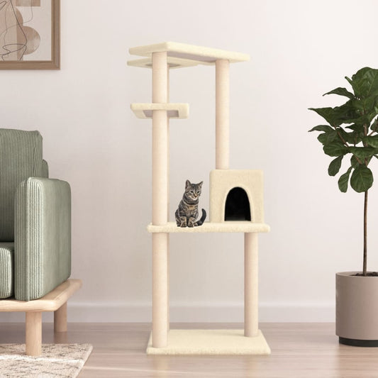 Albero Per Gatti Con Tiragraffi In Sisal 123 Cm