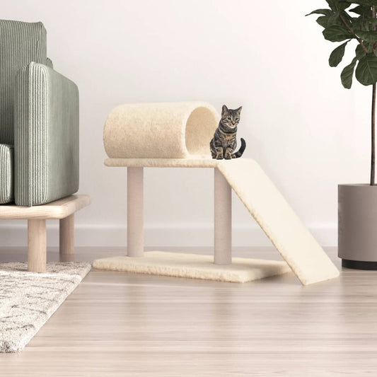Pali Tiragraffi Per Gatti Con Tunnel E Scaletta 55,5 Cm