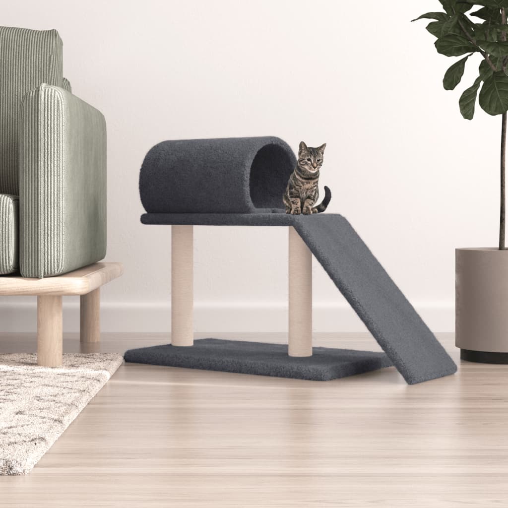 Pali Tiragraffi Per Gatti Con Tunnel E Scaletta 55,5 Cm