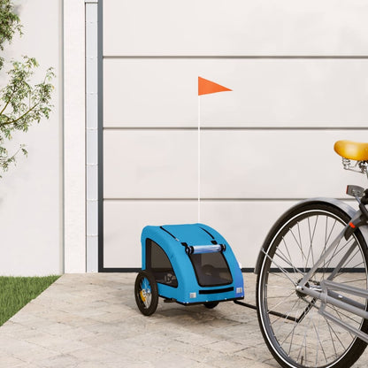 Rimorchio Da Bici Per Animali Arancione E Grigio Oxford E Ferro