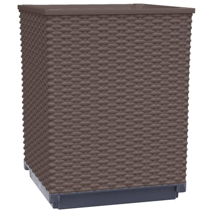 Fioriere 2 Pz Marroni 30X30X37 Cm In Polipropilene