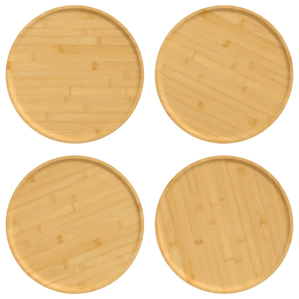 Piatti Per Pizza 4 Pz Ø32X1,5 Cm In Bambù