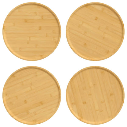 Piatti Per Pizza 4 Pz Ø32X1,5 Cm In Bambù