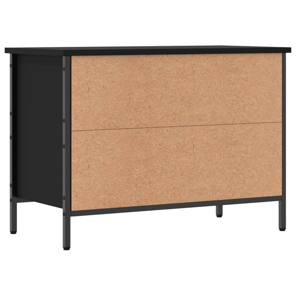 Scarpiera Nera 69X35X In Legno Multistrato Nero