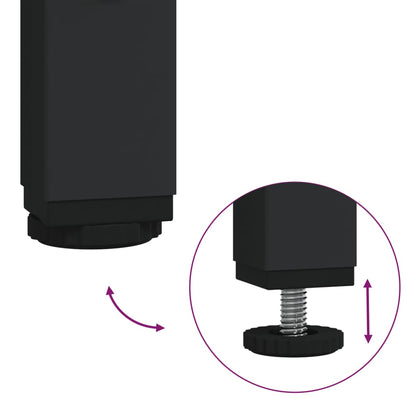 Scarpiera Nera 69X35X In Legno Multistrato Nero