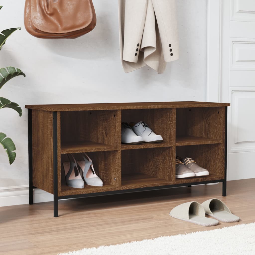 Scarpiera 38X35X In Legno Multistrato Rovere Marrone