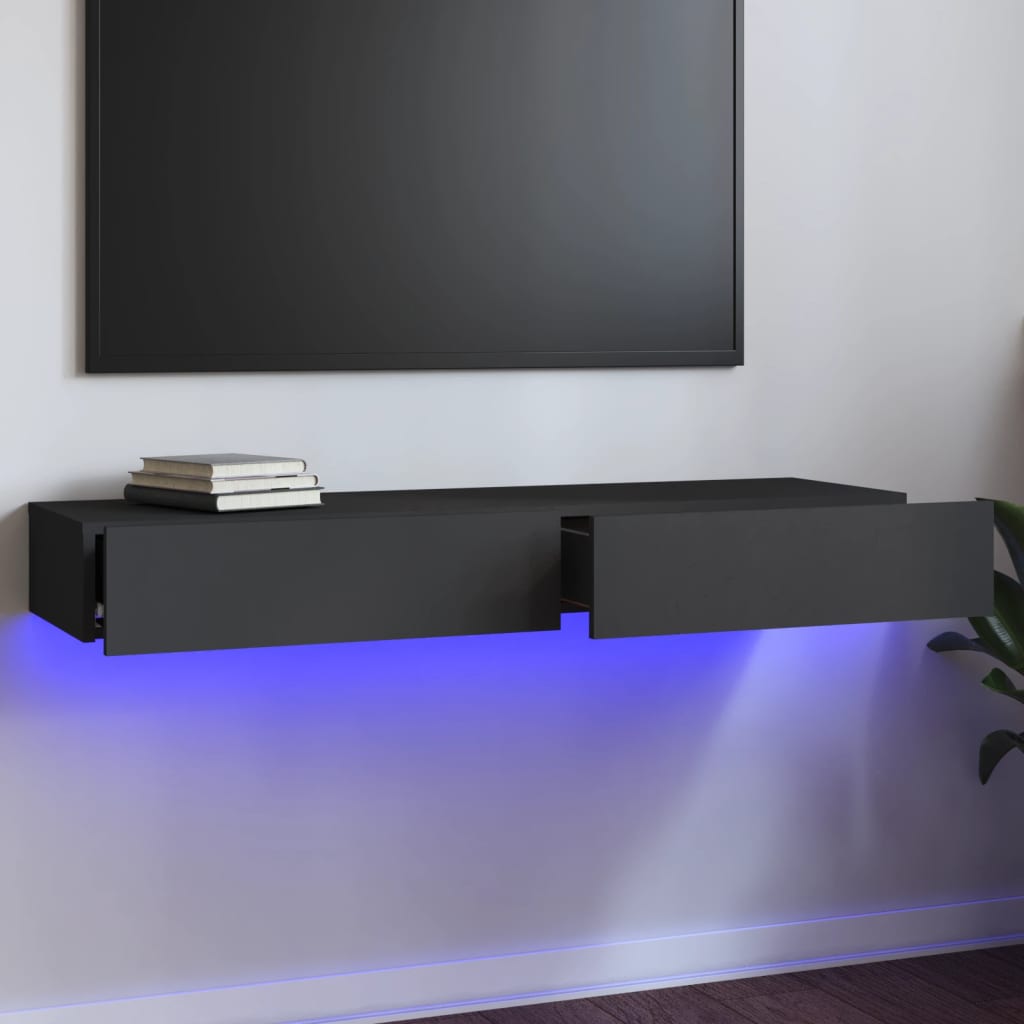 Mobile Porta Tv Con Luci Led 60X35X15,5 Cm