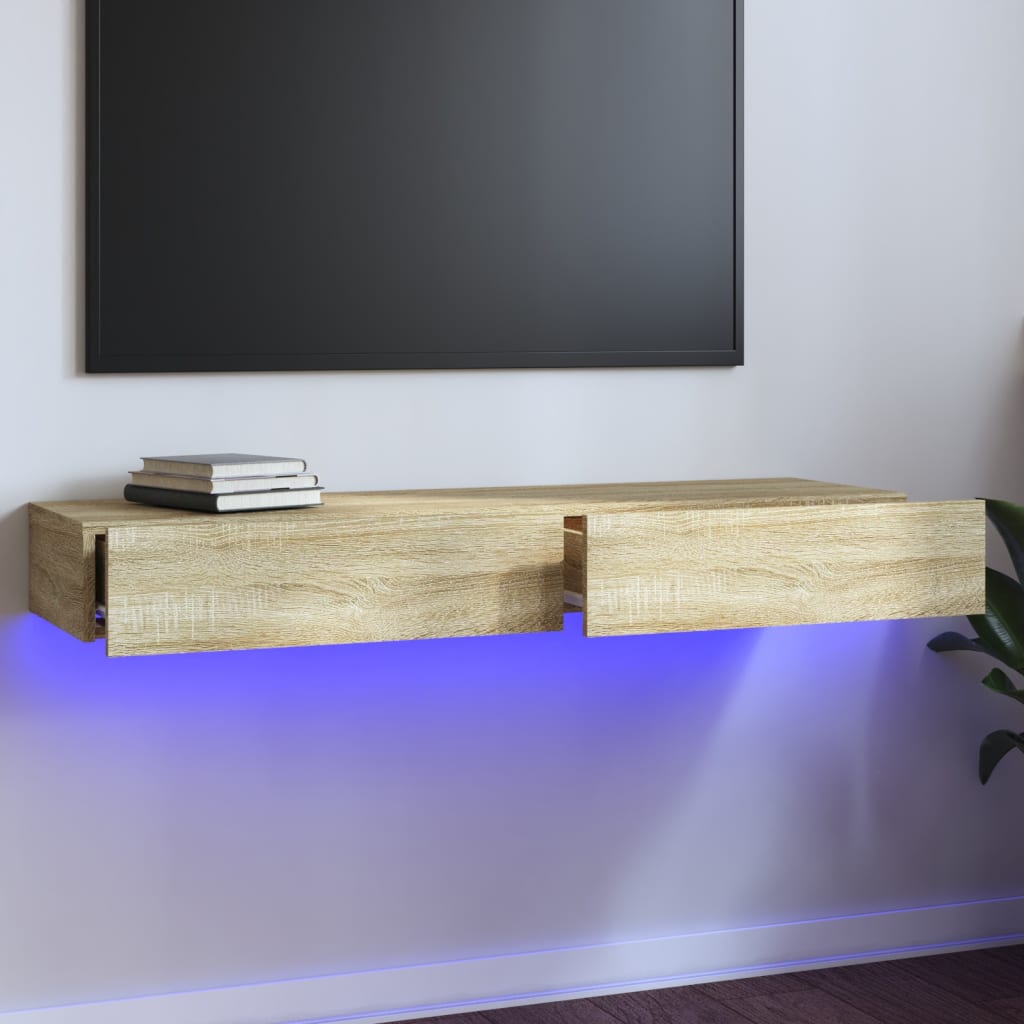Mobile Porta Tv Con Luci Led 60X35X15,5 Cm