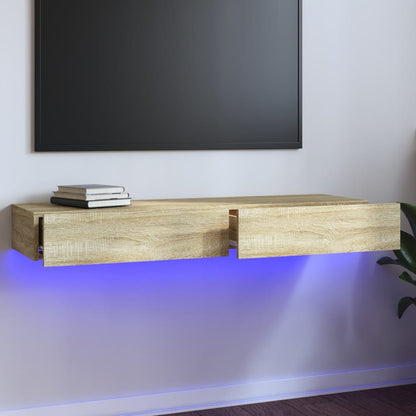 Mobile Porta Tv Con Luci Led 60X35X15,5 Cm