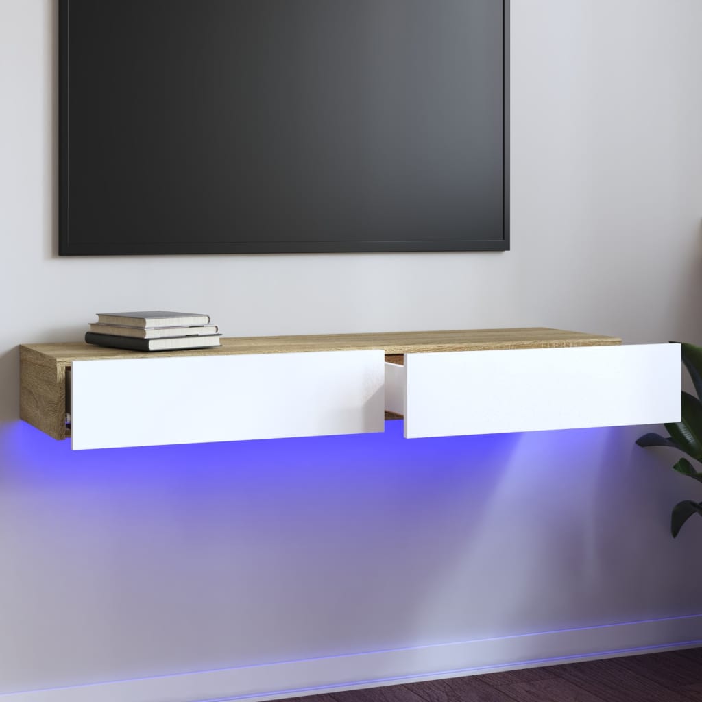Mobile Porta Tv Con Luci Led 60X35X15,5 Cm