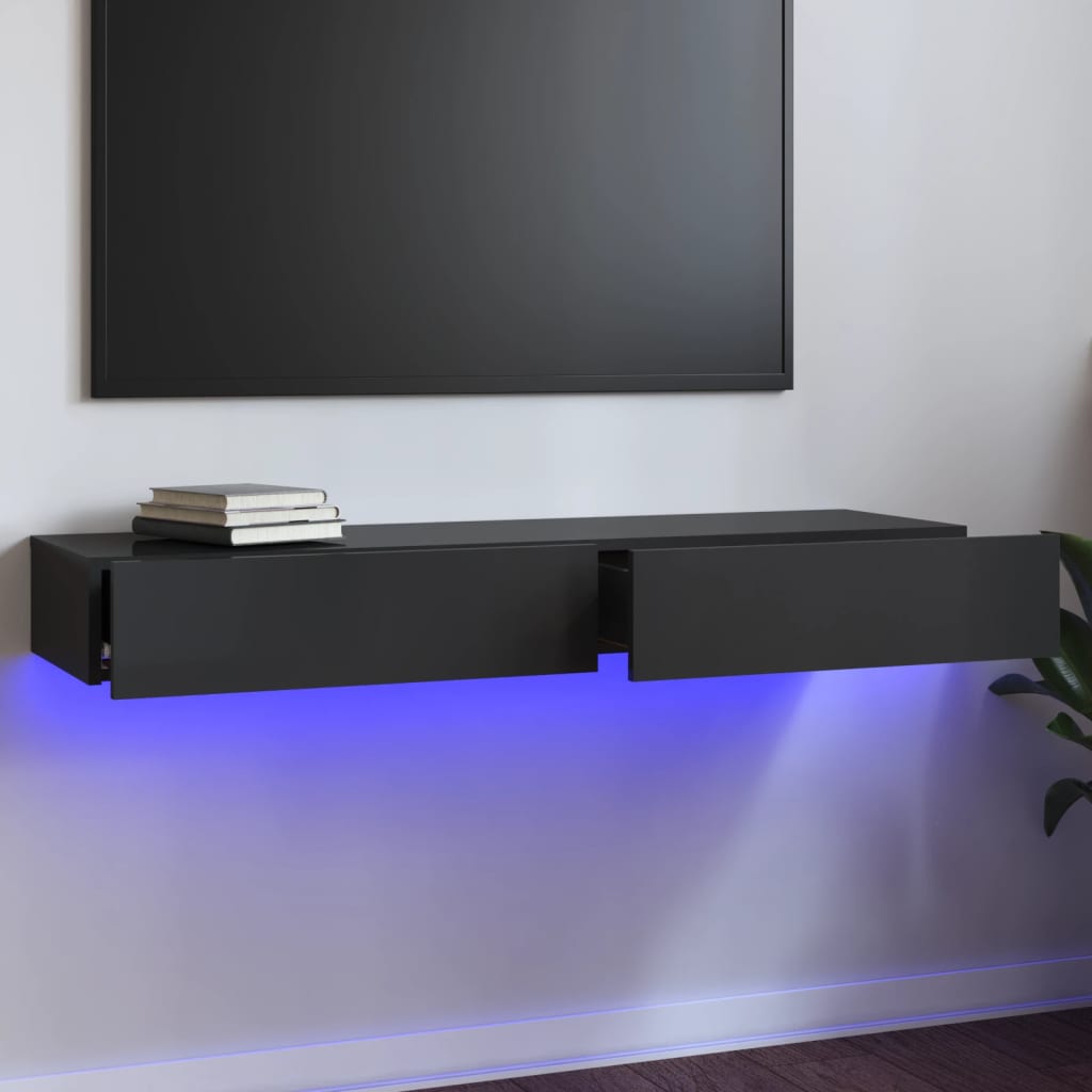 Mobile Porta Tv Con Luci Led 60X35X15,5 Cm