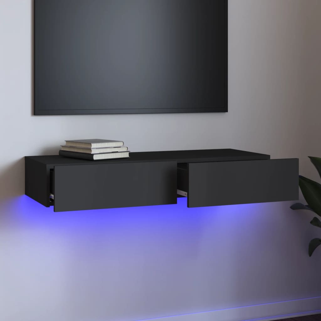 Mobile Porta Tv Con Luci Led 60X35X15,5 Cm