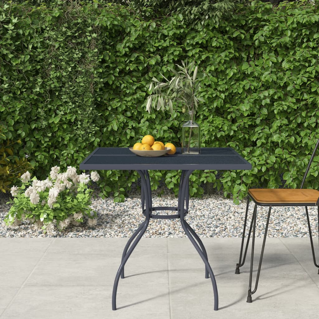 Tavolo Da Giardino Antracite Rete D'acciaio