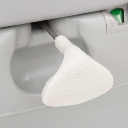 Toilette Da Campeggio Portatile Grigia E Bianca 22+12 L In Hdpe