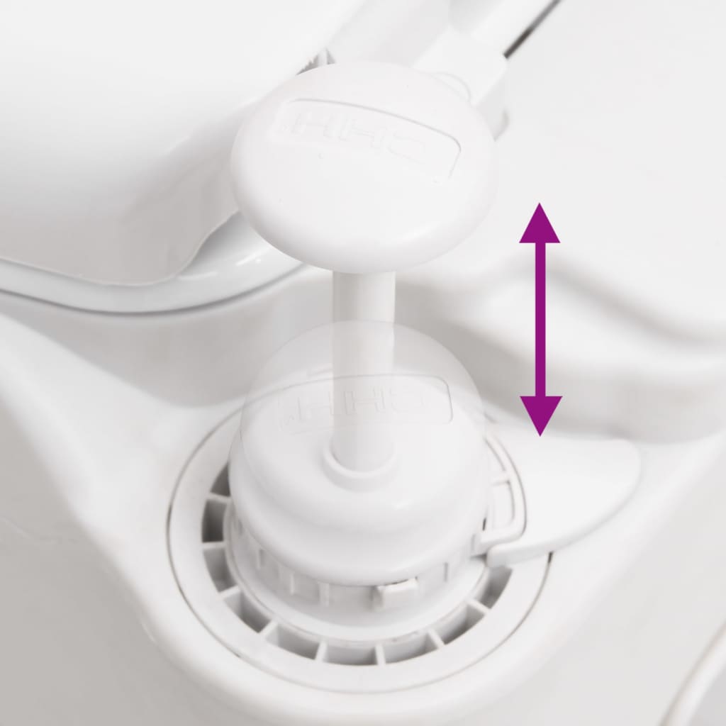 Toilette Integrata Da Campeggio Bianca 24+17 L Hdpe E
