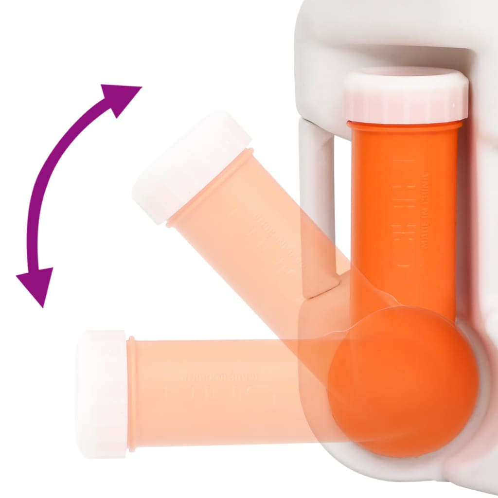 Toilette Integrata Da Campeggio Bianca 24+17 L Hdpe E