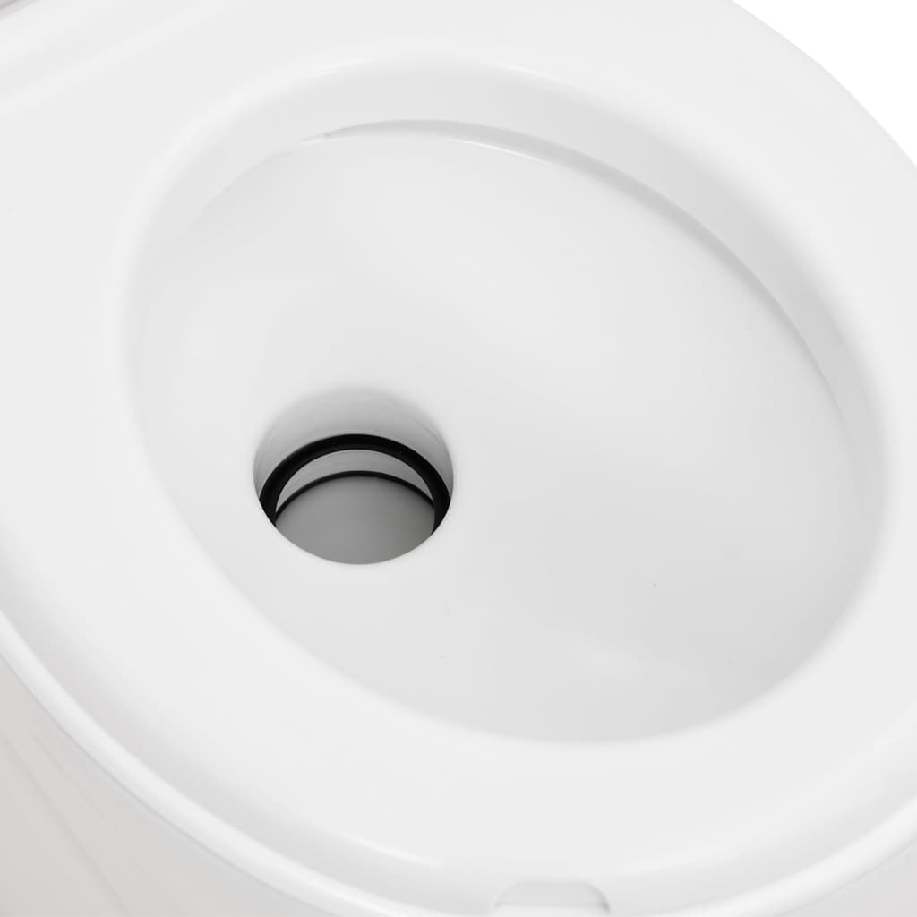 Toilette Integrata Da Campeggio Bianca 24+17 L Hdpe E