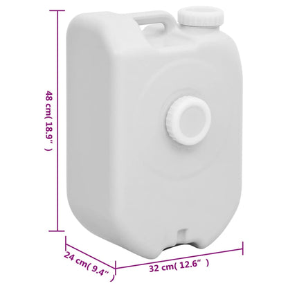 Serbatoio Acqua Portatile Con Adattatore 24 L Grigio