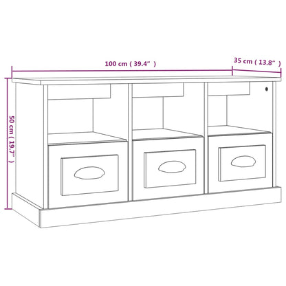 Mobile Porta Tv 100X35X50 Cm In Legno Multistrato