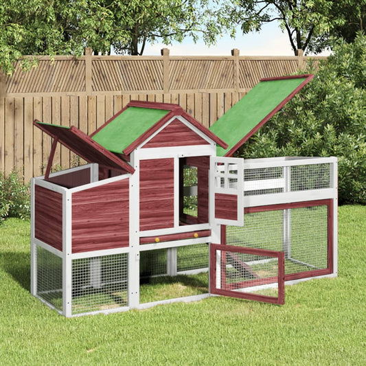 Pollaio Moka 186,5X58,5X113 Cm In Legno Massello Di Pino