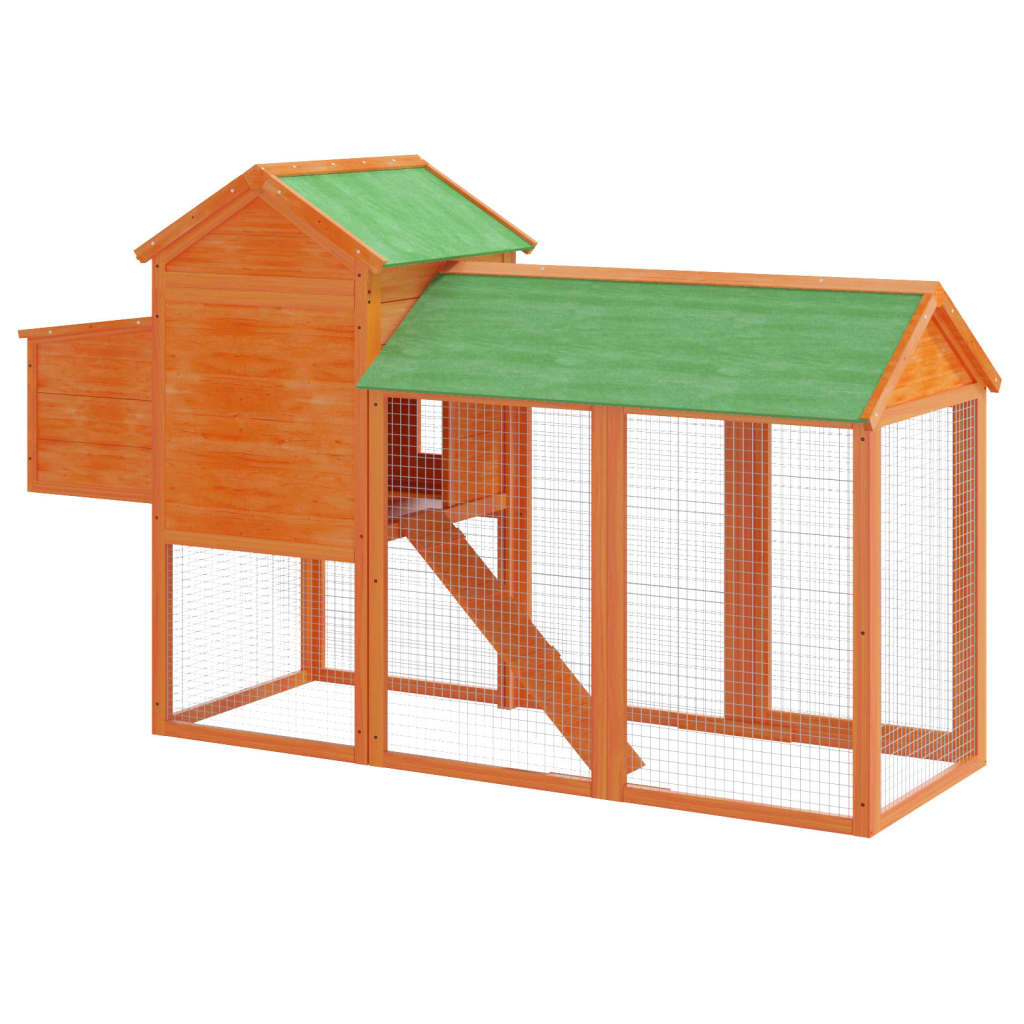 Pollaio 193X65X117 Cm In Legno Massello Di Pino