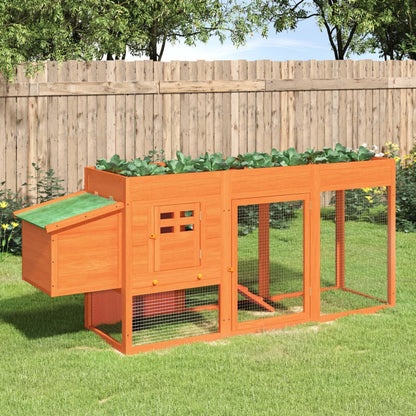 Pollaio Moka 204X50X84 Cm In Legno Massello Di Pino