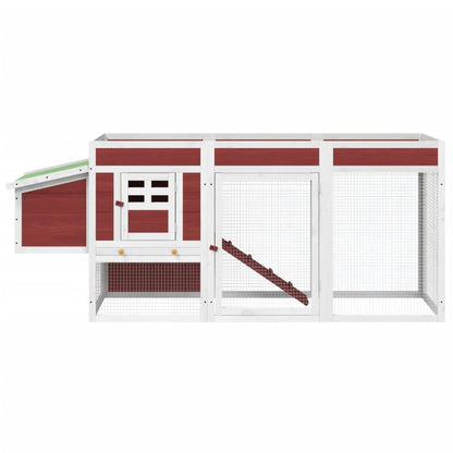Pollaio Moka 204X50X84 Cm In Legno Massello Di Pino
