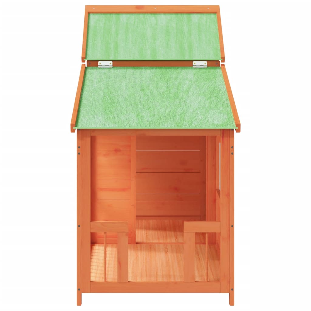 Cuccia Per Cani 143X60,5X109 Cm In Legno Massello Di Pino