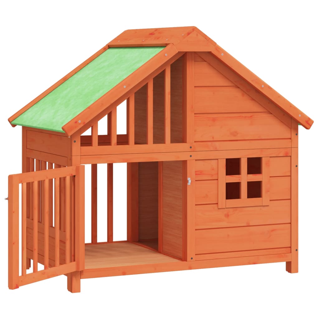 Cuccia Per Cani 96X60,5X87 Cm In Legno Massello Di Pino