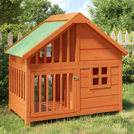 Cuccia Per Cani 96X60,5X87 Cm In Legno Massello Di Pino
