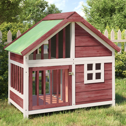 Cuccia Per Cani 96X60,5X87 Cm In Legno Massello Di Pino