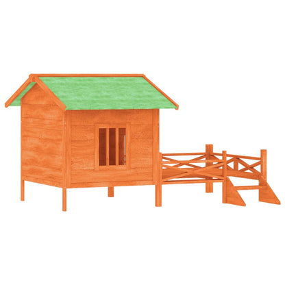 Cuccia Per Cani 159X120X88,5 Cm Legno Massello Di Pino