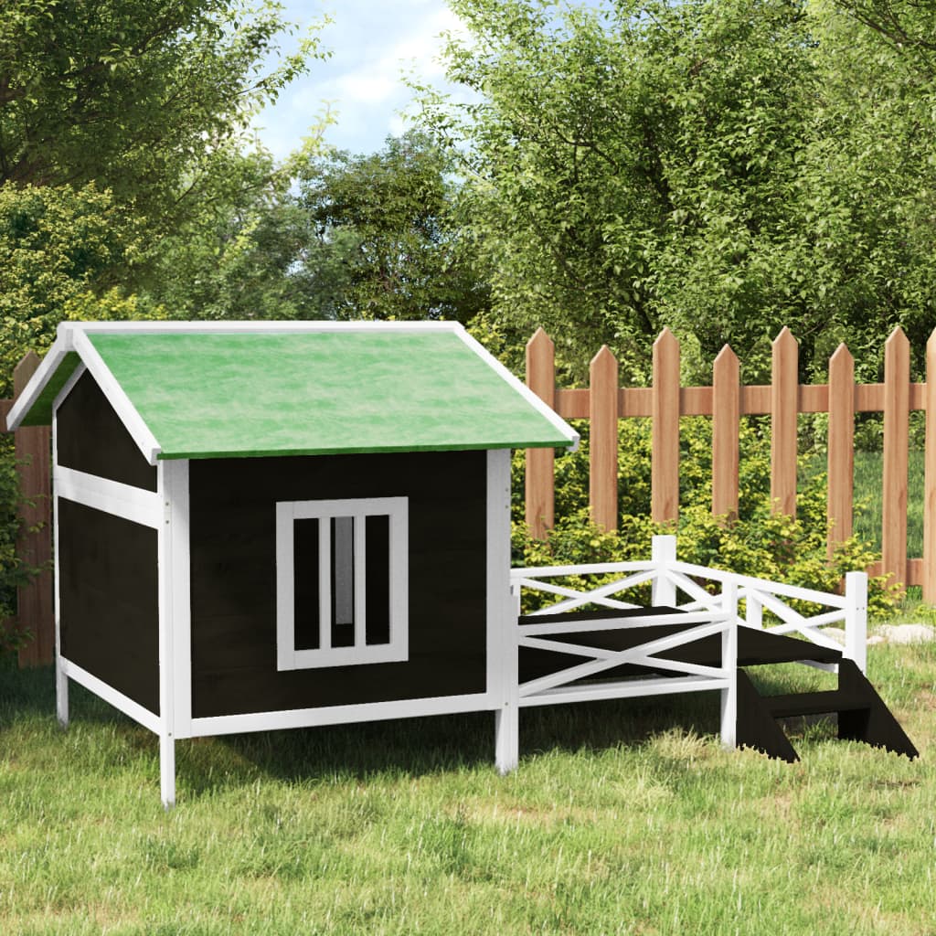 Cuccia Per Cani 159X120X88,5 Cm Legno Massello Di Pino